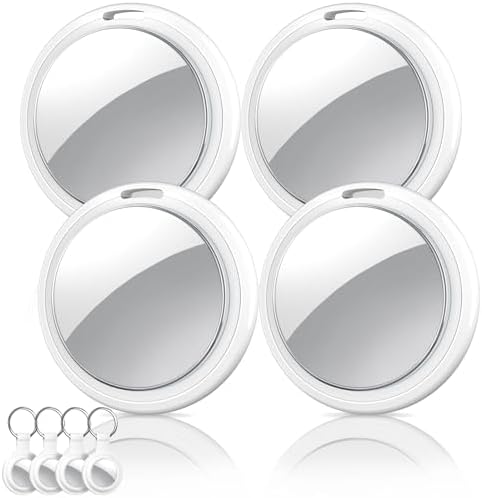 Air Tracker Tags-4 Pack, Item Finders Works with Apple Find My(iOS Only), Air Tracker Tags with 4 Case, Bluetooth Tracker Keys Finder and Item Locator &amp; GPS Trackers for Kids/Pets/Dog/Luggage/Wallet