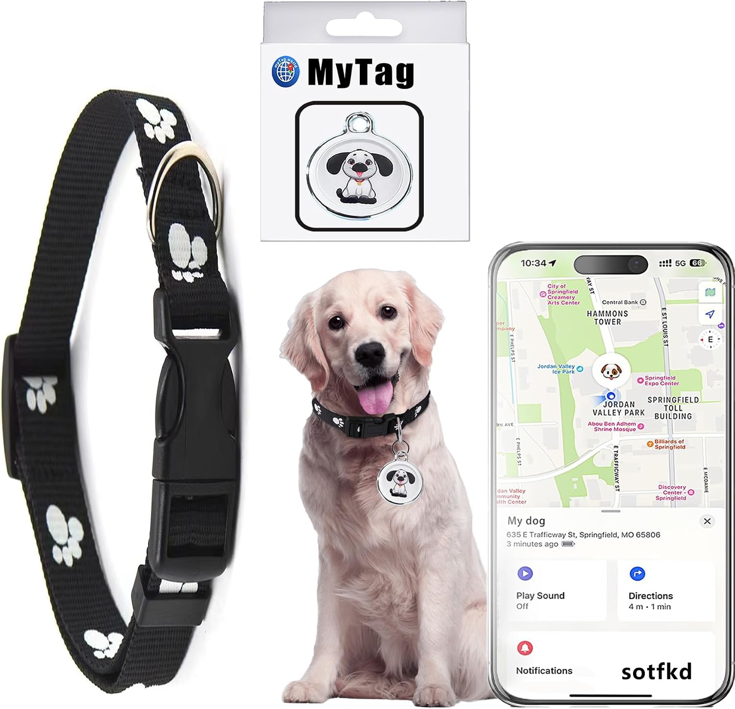 Dog Tracker-GPS Dog Collar-GPS Tracker for Dogs-Pet Tracker